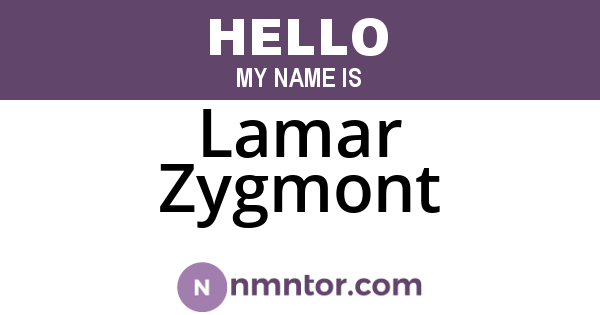 Lamar Zygmont