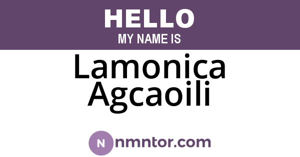 Lamonica Agcaoili