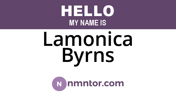 Lamonica Byrns