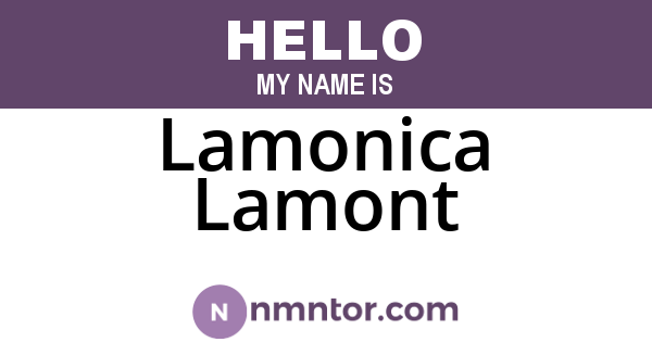 Lamonica Lamont