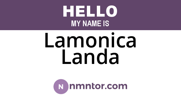 Lamonica Landa