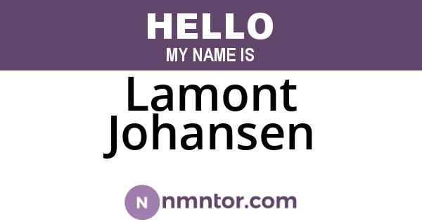 Lamont Johansen