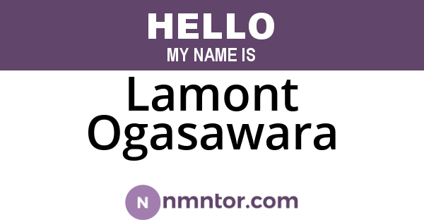 Lamont Ogasawara