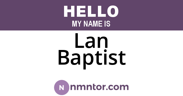 Lan Baptist