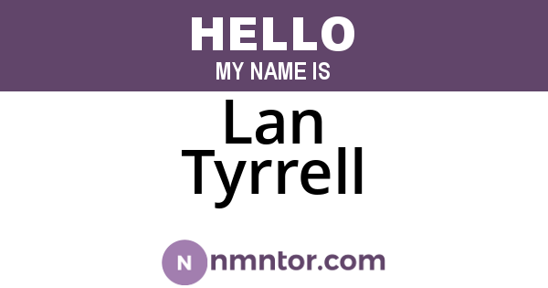 Lan Tyrrell