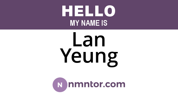 Lan Yeung