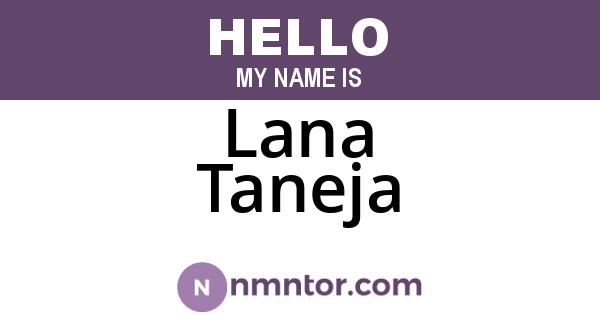 Lana Taneja