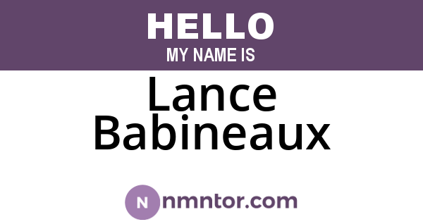Lance Babineaux