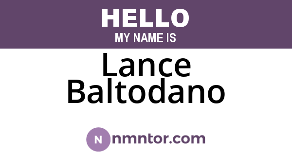 Lance Baltodano