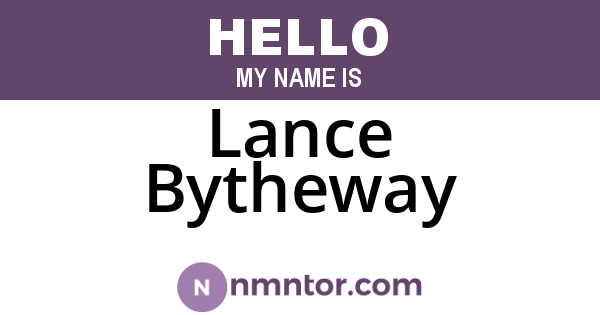 Lance Bytheway
