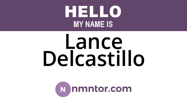 Lance Delcastillo