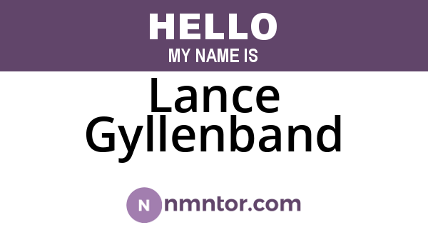Lance Gyllenband