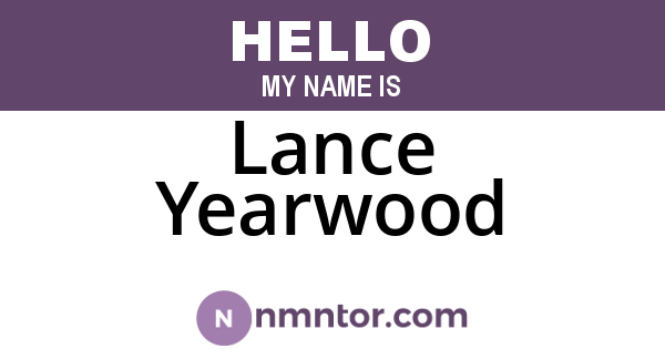 Lance Yearwood