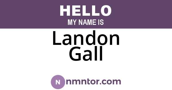 Landon Gall