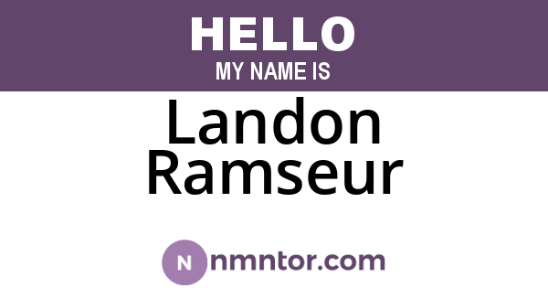 Landon Ramseur