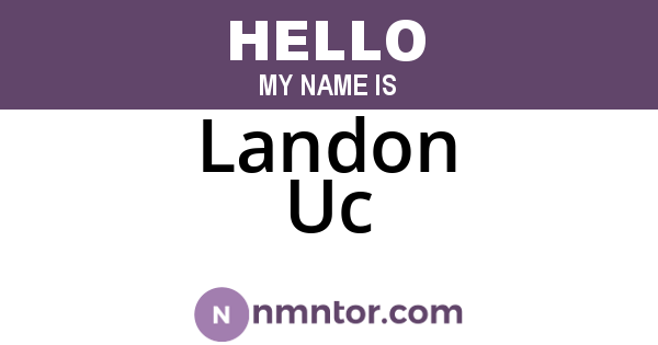 Landon Uc