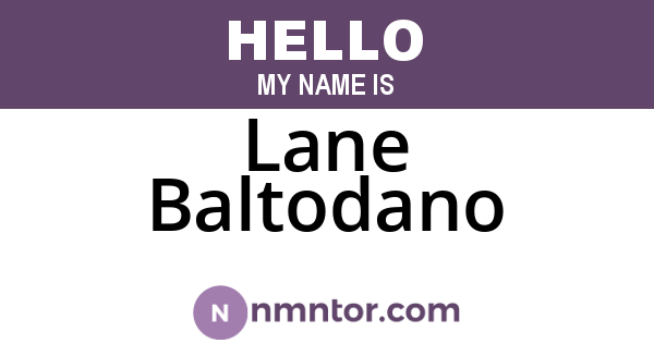 Lane Baltodano