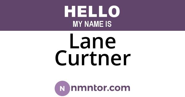 Lane Curtner
