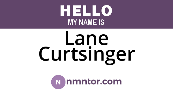 Lane Curtsinger
