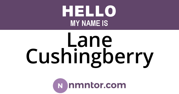Lane Cushingberry