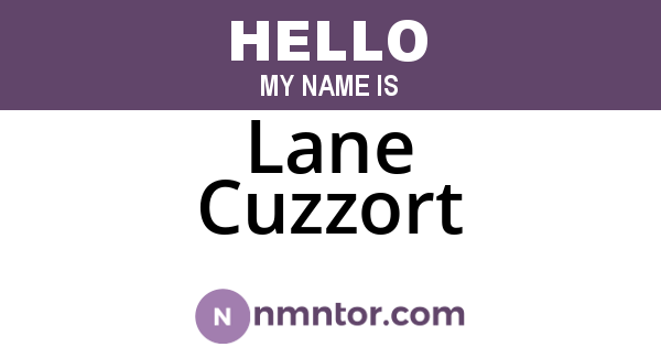 Lane Cuzzort