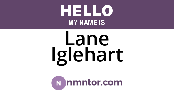 Lane Iglehart