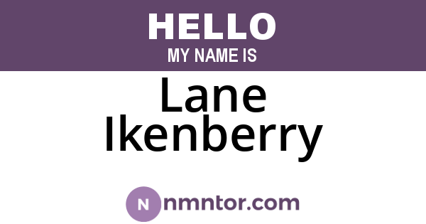 Lane Ikenberry
