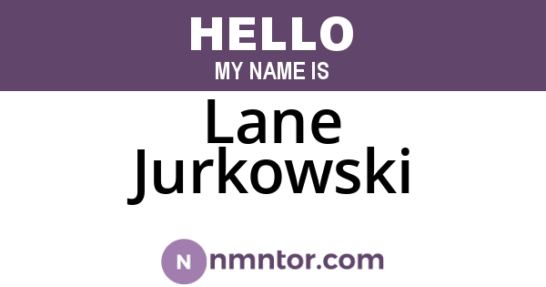 Lane Jurkowski