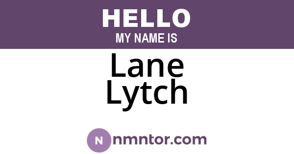 Lane Lytch