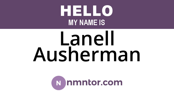 Lanell Ausherman