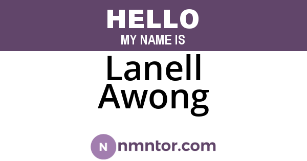 Lanell Awong