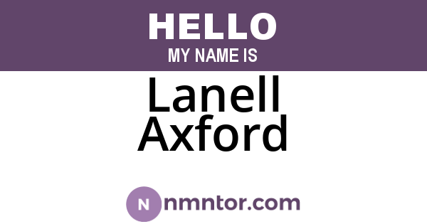 Lanell Axford