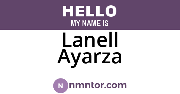 Lanell Ayarza