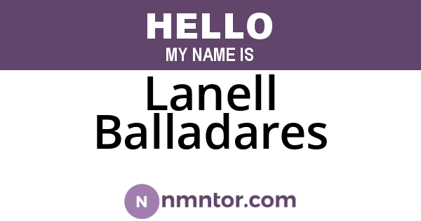 Lanell Balladares