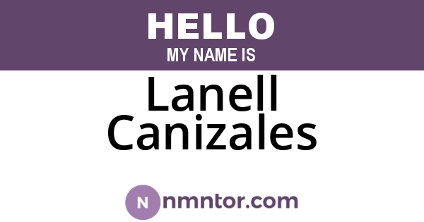 Lanell Canizales