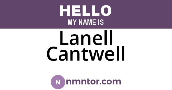Lanell Cantwell