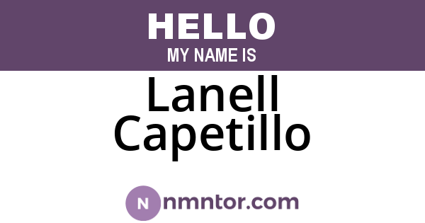 Lanell Capetillo