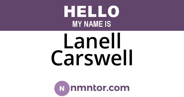 Lanell Carswell