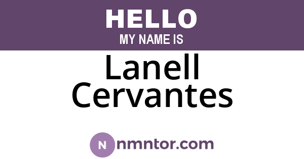 Lanell Cervantes