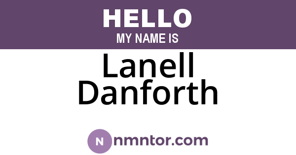 Lanell Danforth