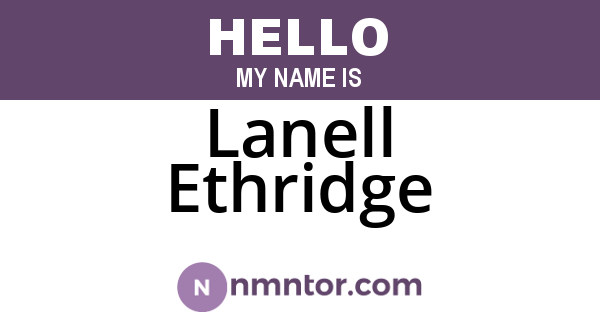 Lanell Ethridge