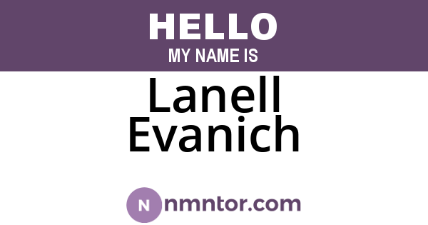 Lanell Evanich