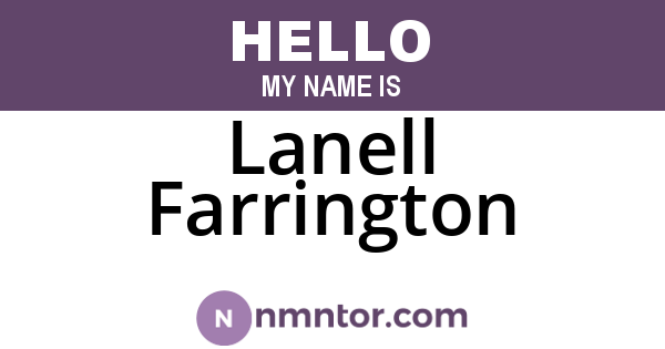 Lanell Farrington