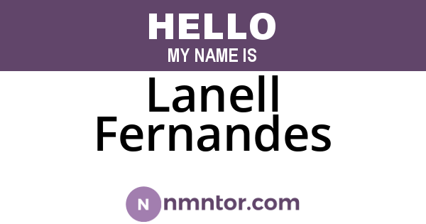 Lanell Fernandes