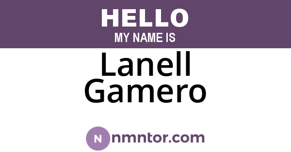 Lanell Gamero
