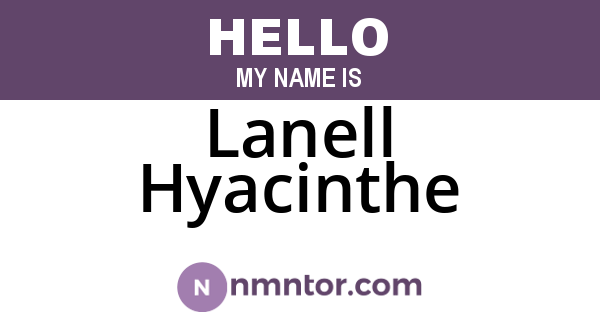 Lanell Hyacinthe