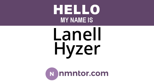 Lanell Hyzer