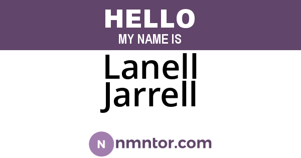 Lanell Jarrell