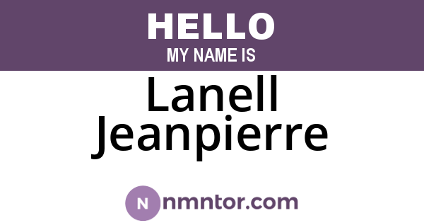 Lanell Jeanpierre