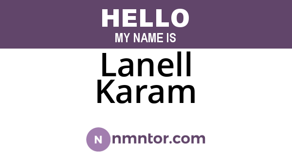Lanell Karam
